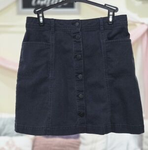 High Waist Black Mini Skirt DIVIDED by H&M